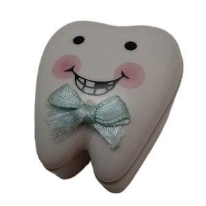 🍒4 for $20🍒 Ganz Baby Tooth Fairy Ceramic Lidded Trinket Box Novelty Figural
